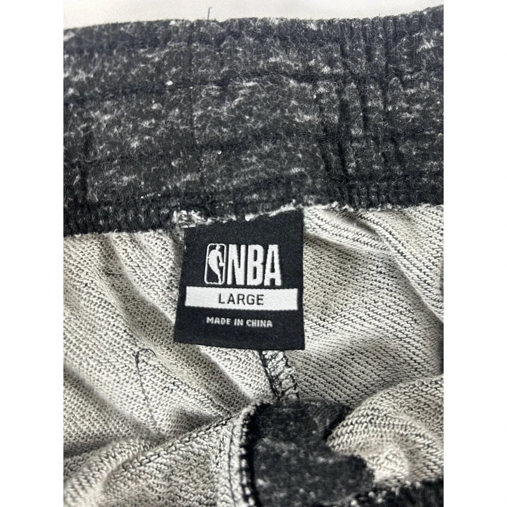 NBA Men's Joggers Sweatpants Sz L Dark Gray Sports Drawstrings Athleisure Wear
